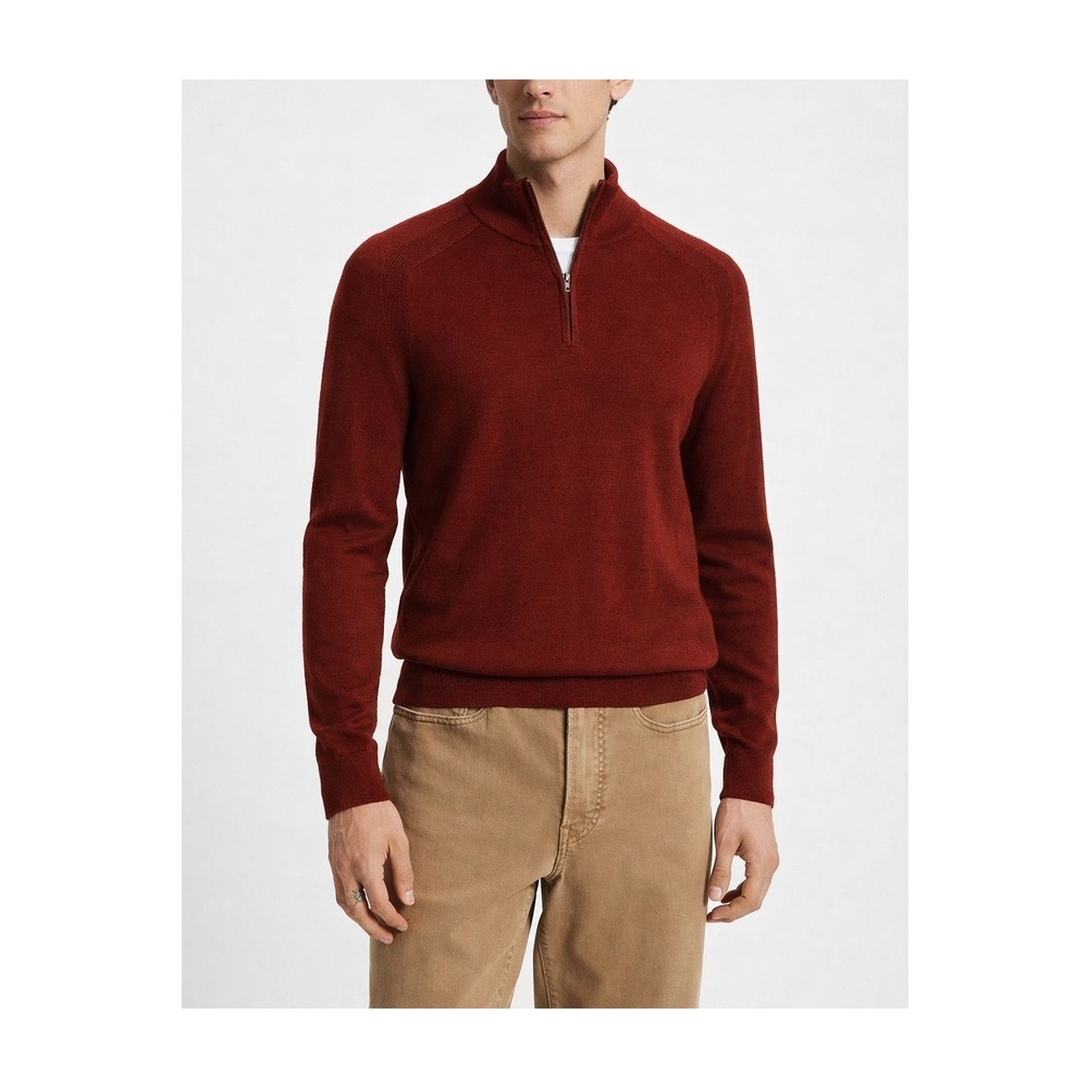 Express 100% Merino‎ Wool Knit Sweater Burgundy Red Large Dark Academia Preppy